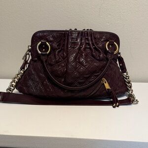 Marc Jacob’s Quilted Leather Shoulder Bag - Rich Brown w/Gold Hardware